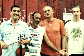 Portrait groupe. East Block Sounds. Sergey Starostin & Marian Kaldararu (RU), Balkan Khans (BULG). 2014-05-17